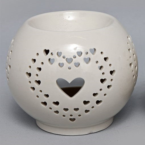 Rounded Heart Cut Out Oil or Wax Burner