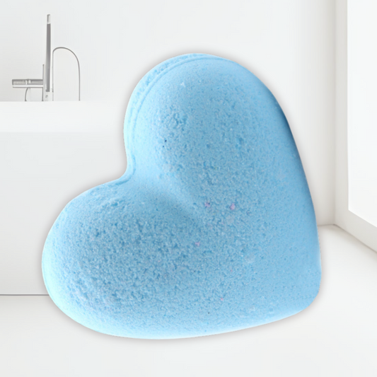 Love Heart Bath Bomb - Baby Powder