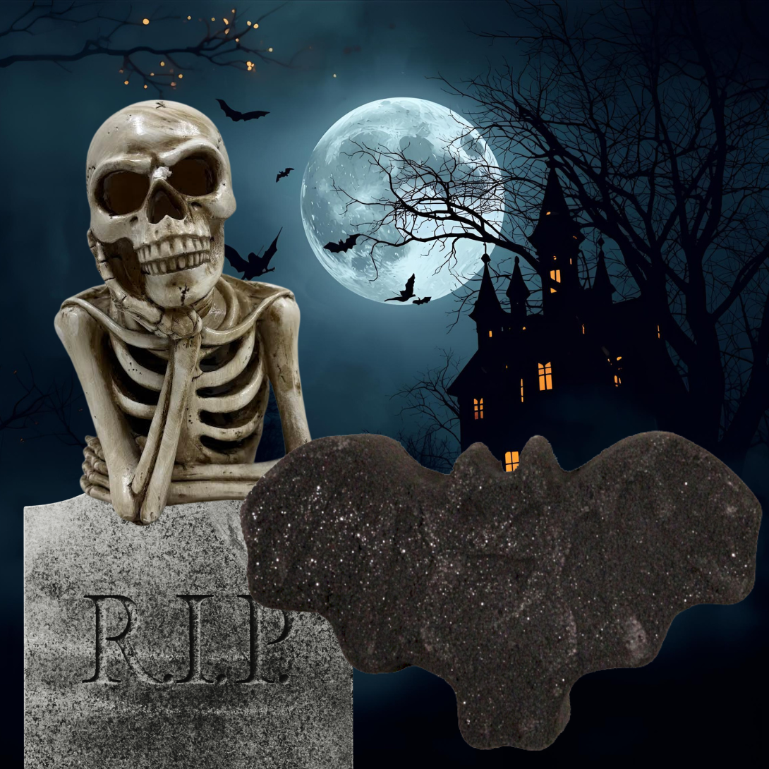 Skull Bath Bomb - Darkness Black
