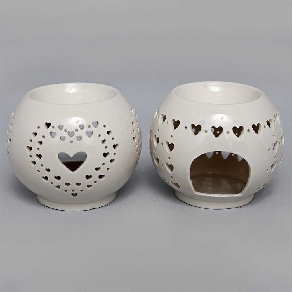 Rounded Heart Cut Out Oil or Wax Burner