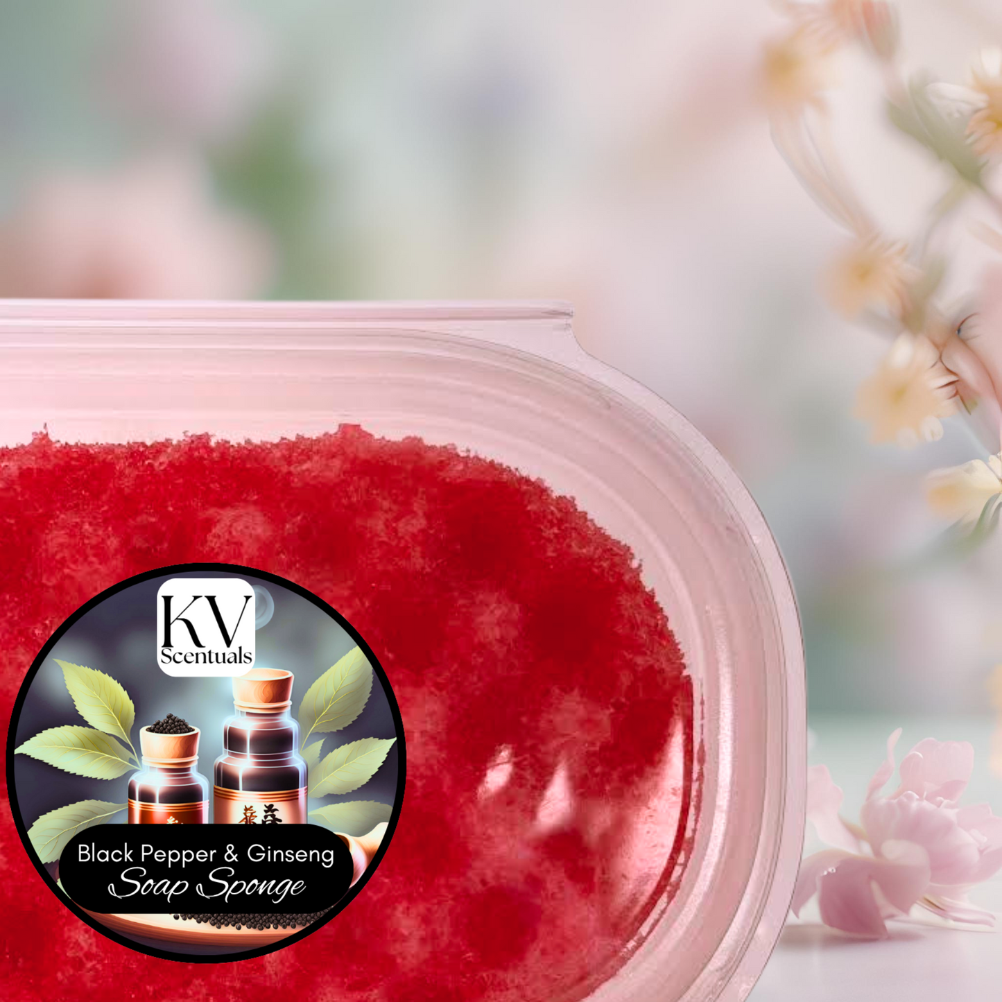 Black Pepper & Ginseng Exfoliating Soap Sponge