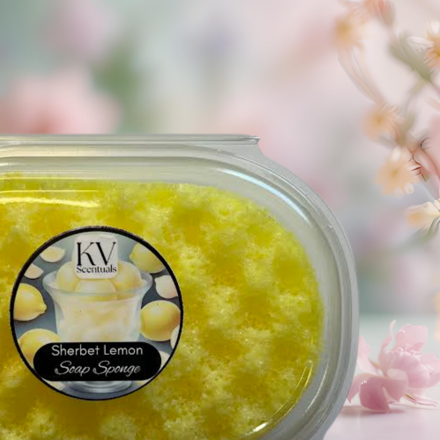 Sherbet Lemon Exfoliating Soap Sponge