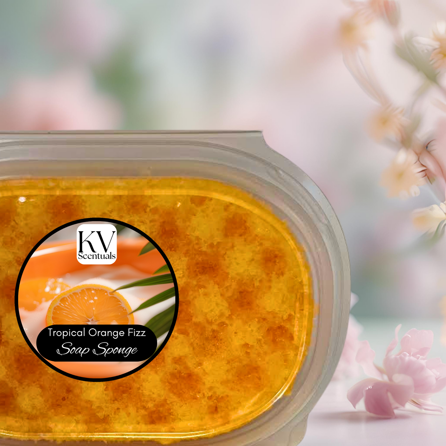 Tropical Orange Fizz Exfoliating Soap Sponge