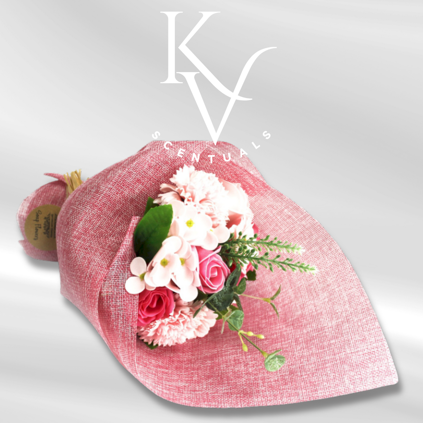 Standing Soap Flowers Bouquet - Pink